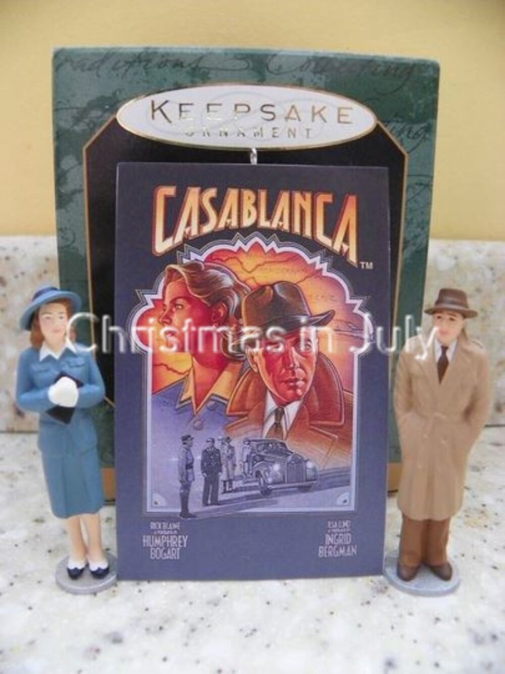 Hallmark 1997 Casablanca Miniature Christmas Ornament set